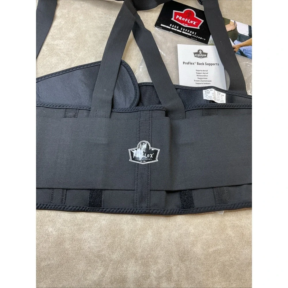 Back Support Belt Sz XL ProFlex Ergodyne Elastic Adjustable Removable Straps